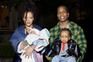 Rihanna and A$AP Rocky's family of four Photoshoot: Love Under an Umbrella