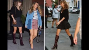 Taylor Swift and Blake Lively Twinned in Miniskirts for a Night Out